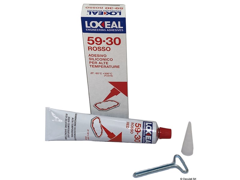 Sigillante silic. 59-30 in pasta rossa alte temp. 75ml 