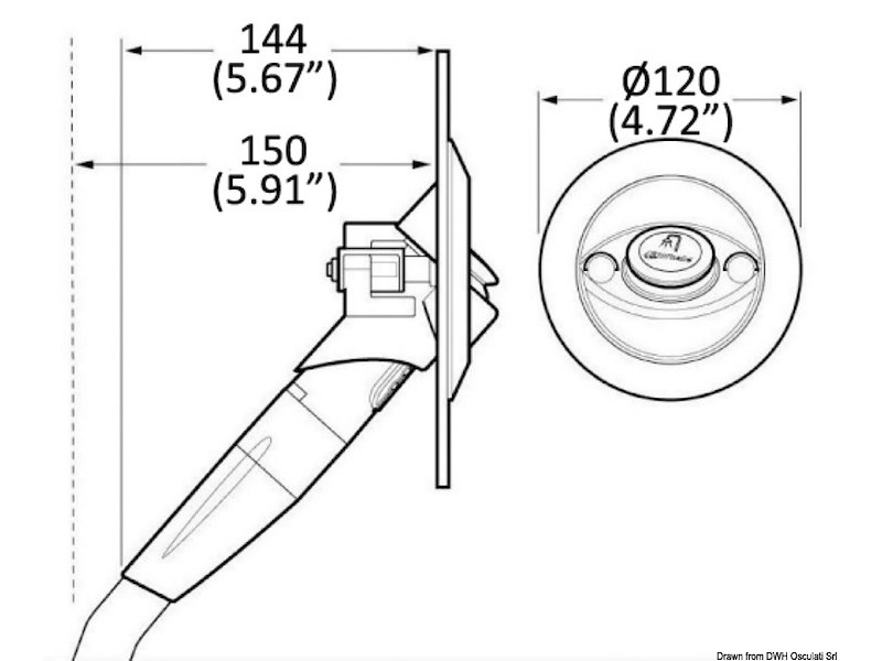 Doccia integrata WHALE Twist Mk2