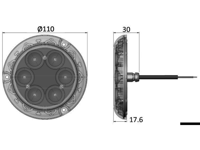 Luce subacquea BLUEFIN LED PIRANHA P12