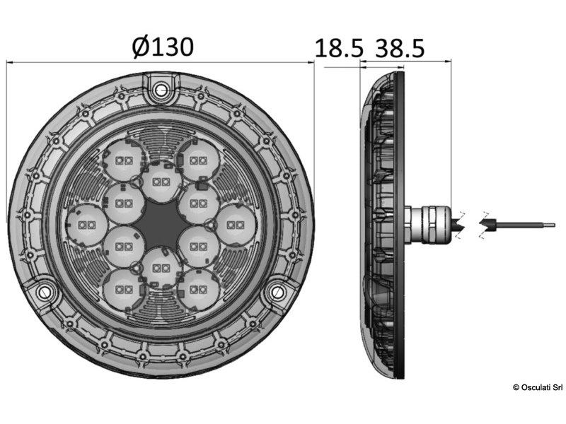 Luce subacquea BLUEFIN LED PIRANHA P24