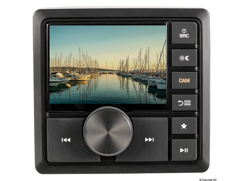 Radio da cruscotto con schermo TFT, antenna DAB...