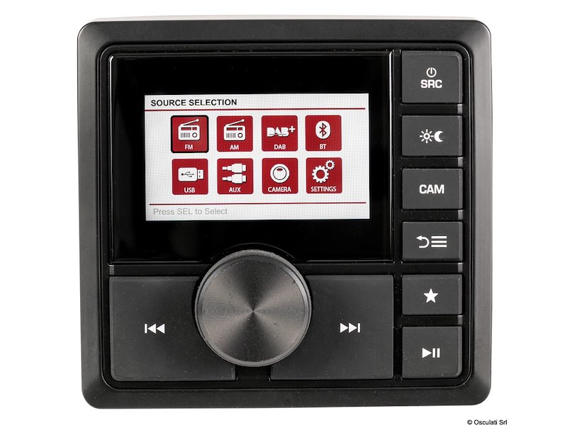 Radio da cruscotto con schermo TFT, antenna DAB...