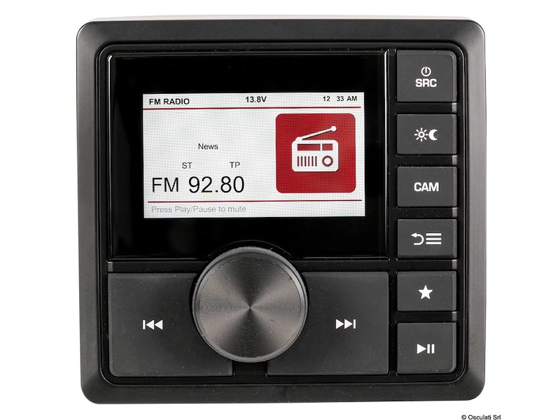Radio da cruscotto con schermo TFT, antenna DAB...