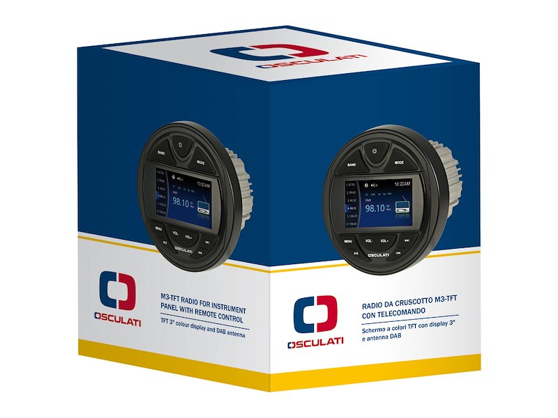 Radio da cruscotto con schermo TFT, antenna DAB...