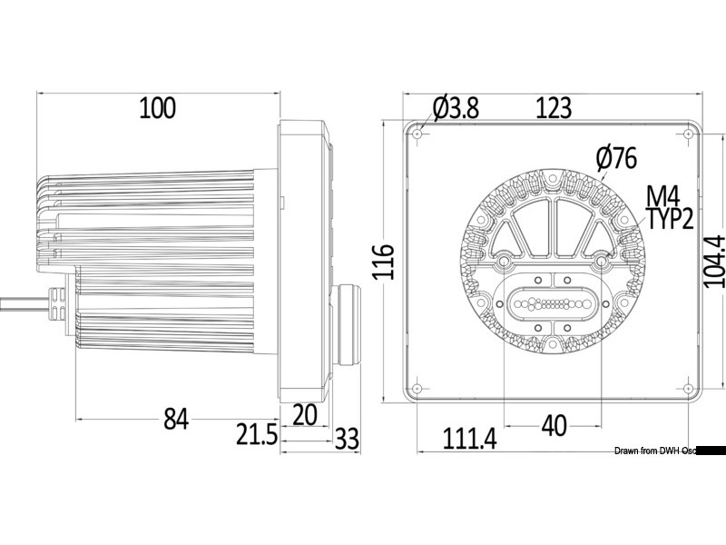 Radio da cruscotto con schermo TFT, antenna DAB...