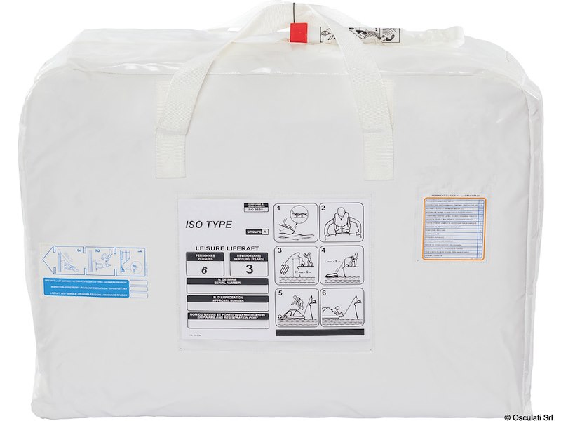 Zattera Oceanlife  GB - Approvazione Italia con GRAB BAG