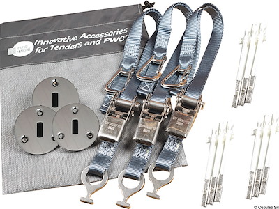 Cinghie di fissaggio con cricchetto e aggancio rapido recessato RAPID MARINE