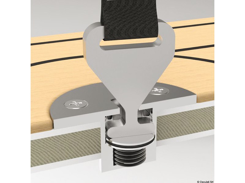 Cinghie di fissaggio con cricchetto e aggancio rapido recessato RAPID MARINE