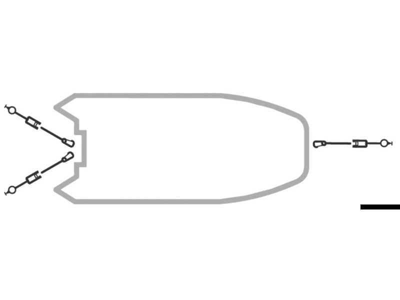 Cinghie di fissaggio con cricchetto e aggancio rapido recessato RAPID MARINE