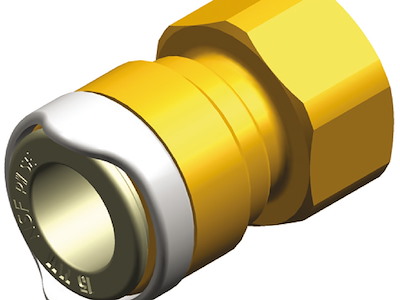 Adattatore Ottone 3/8"BSP femm. Whale 