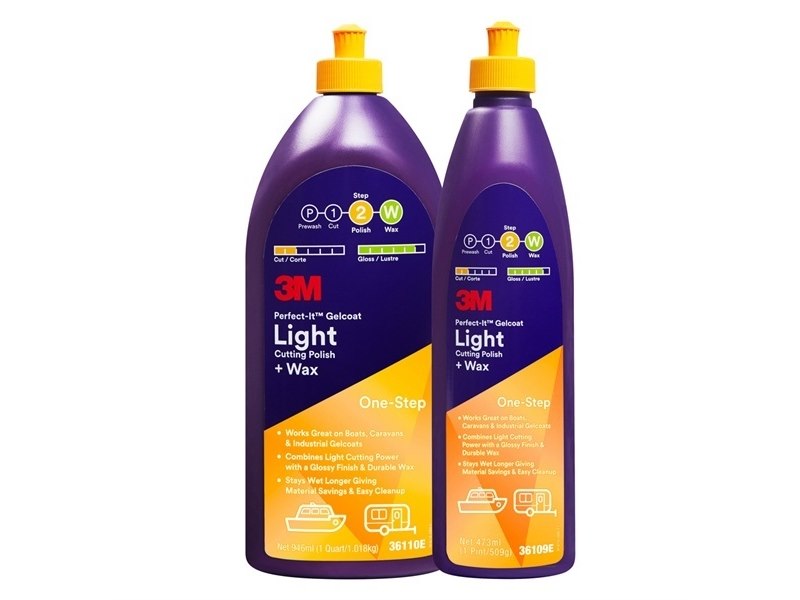 POLISH 3M GELCOAT LIGHT + WAX