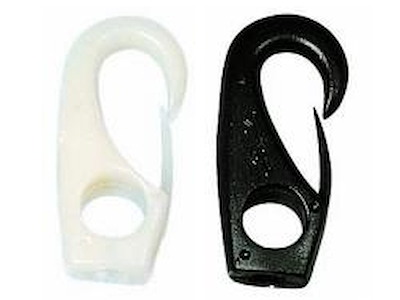 GANCI PER ELASTICO IN NYLON