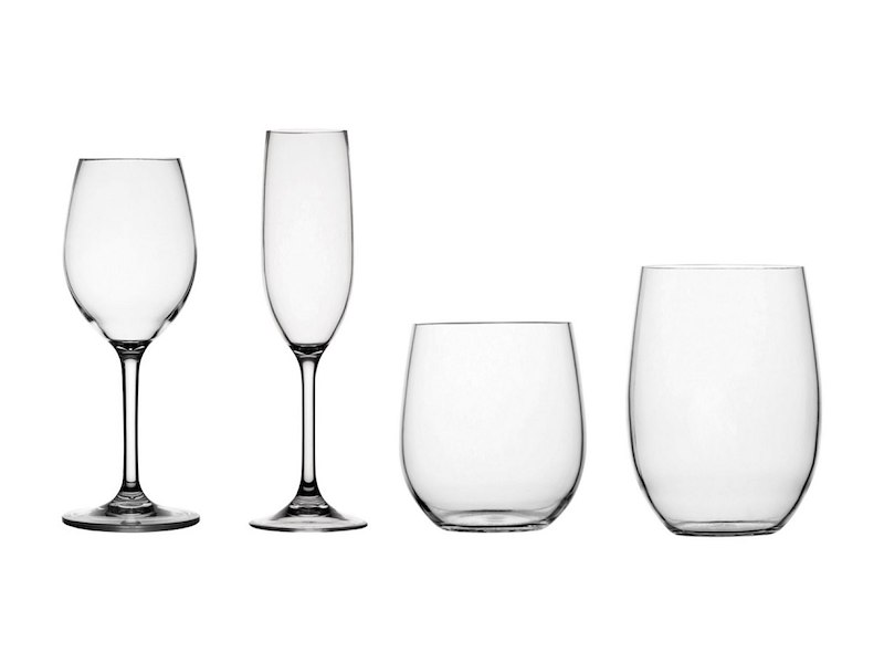 BICCHIERI TRASPARENTI TRITAN CLEAR