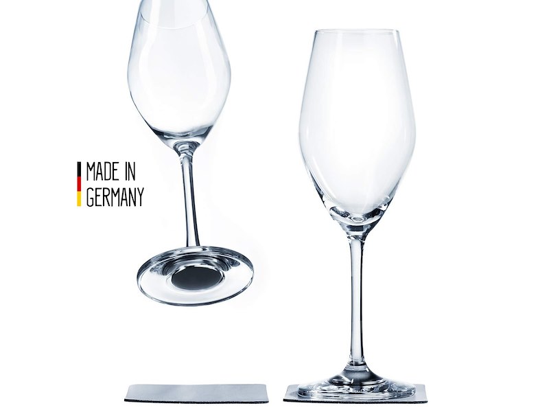 SET 2 CALICI CHAMPAGNE MAGNETICI IN CRISTALLO