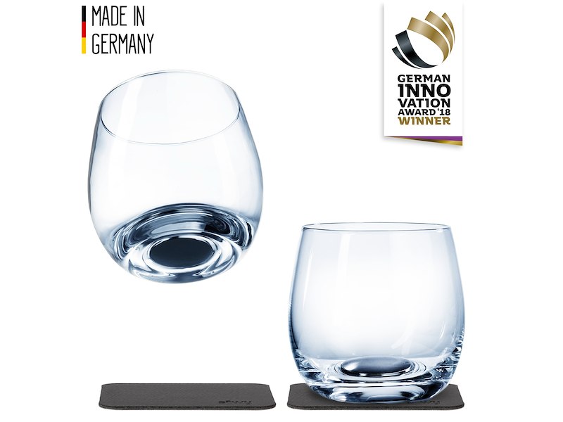 SET 2 CALICI WHISKY MAGNETICI IN CRISTALLO