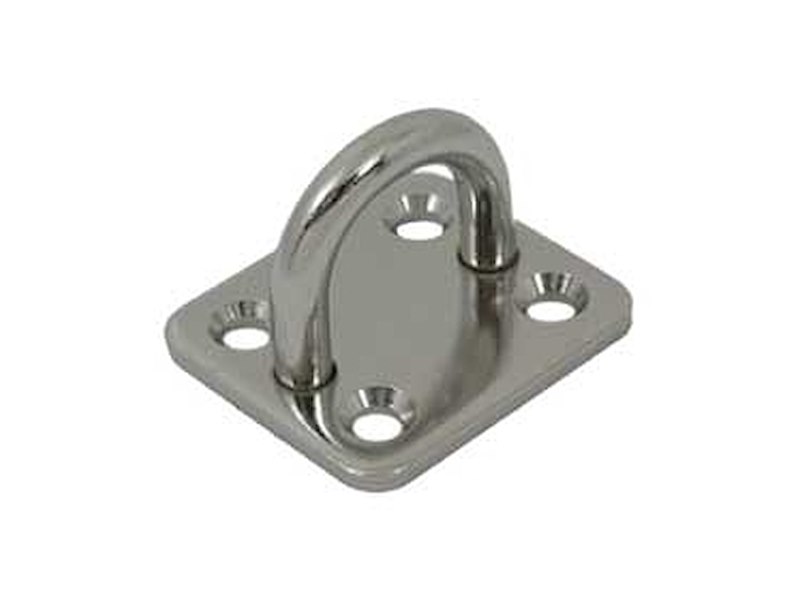 BASE QUATTRO FORI INOX
