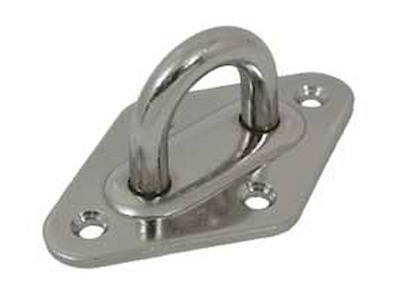 BASE ROMBOIDALE INOX STAMPATA