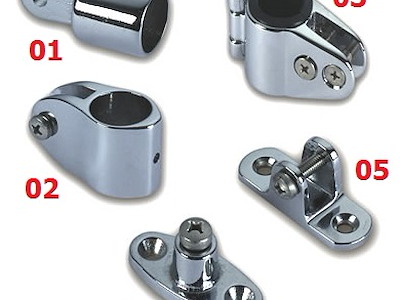 SUPPORTI IN OTTONE CROMATO