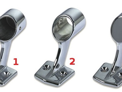 SUPPORTI CORRIMANO PER TUBO Ø22mm