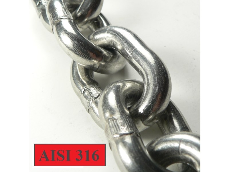 CATENA INOX AISI 316 CALIBRATA PER VERRICELLI
