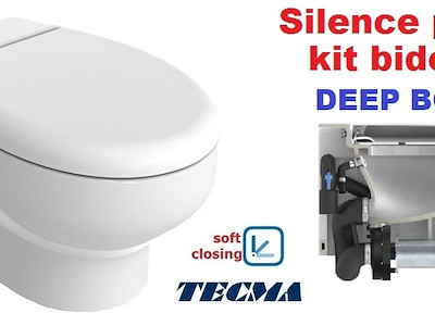 WC SILENCE PLUS 2G DEEP BOWL CON KIT BIDET