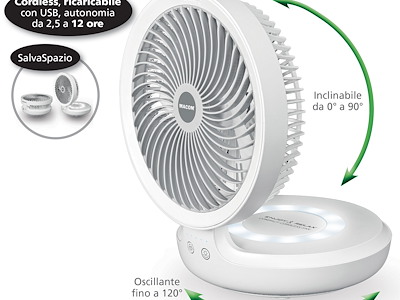VENTILATORE COMPACT CORDLESS