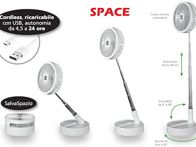 VENTILATORE SPACE CORDLESS
