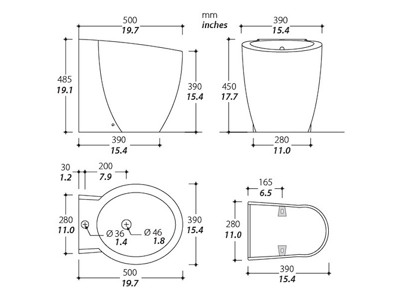 BIDET TECMA PRIVILEGE