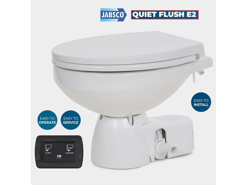 JABSCO TOILETTE QUIET FLUSH 2024 E2 ACQUA DI MARE