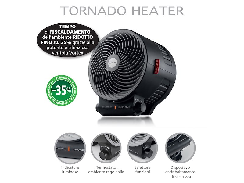 TERMOVENTILATORE TORNADO HEATER