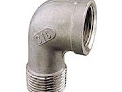 GOMITO 90° MF INOX