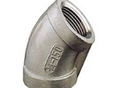 GOMITO 45° FF INOX
