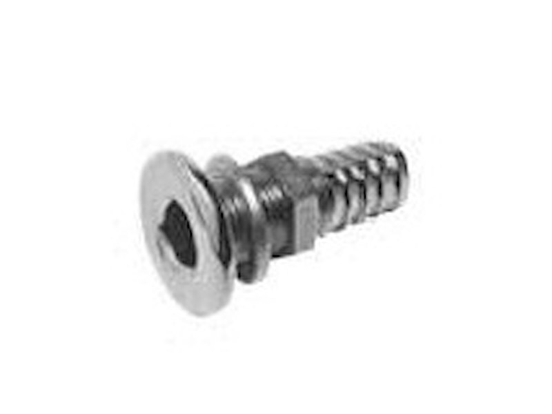 SCARICO A MARE INOX CON PORTAGOMMA