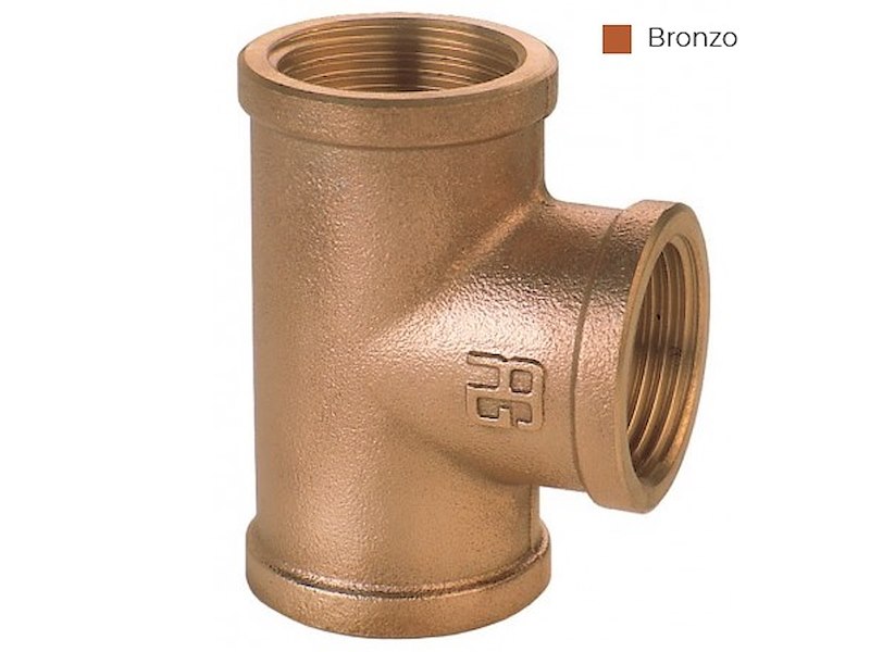 RACCORDO A TEE BRONZO