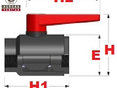 VALVOLA A SFERA COMPACT IN PPG PN16