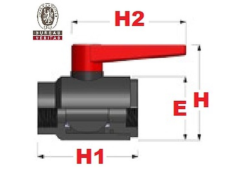 VALVOLA A SFERA COMPACT IN PPG PN16