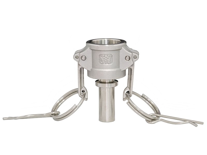 RACCORDO CAMLOCK FEMMINA CON PORTATUBO EC