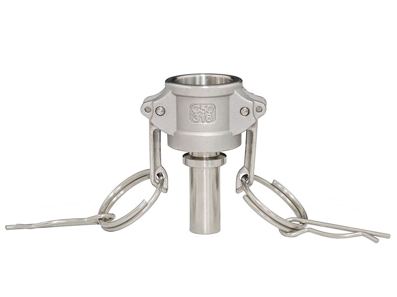 RACCORDO CAMLOCK FEMMINA CON PORTATUBO EC