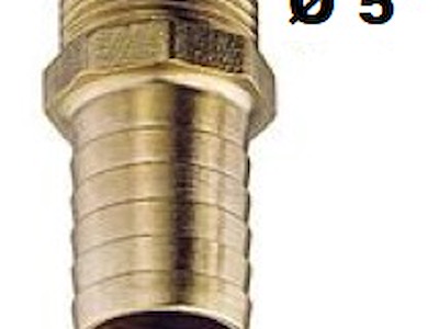 PORTA GOMMA OTTONE MASCHIO 5''