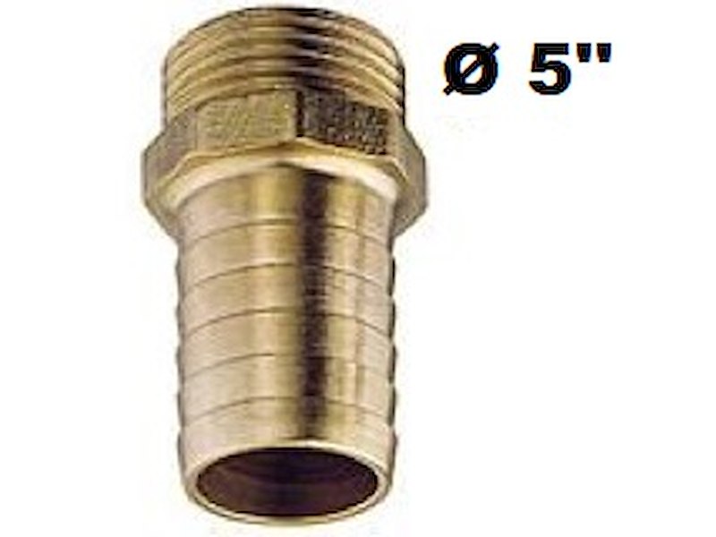 PORTA GOMMA OTTONE MASCHIO 5''