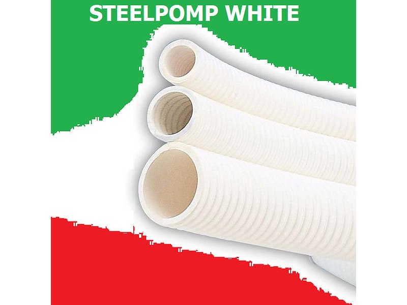 TUBO SPIRALATO STEELPOMP HT WHITE