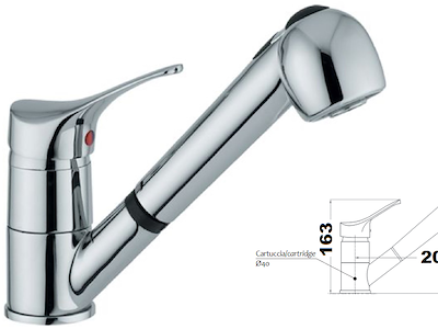 COMBINATO MISCELATORE DOCCETTA ESTRAIBILE