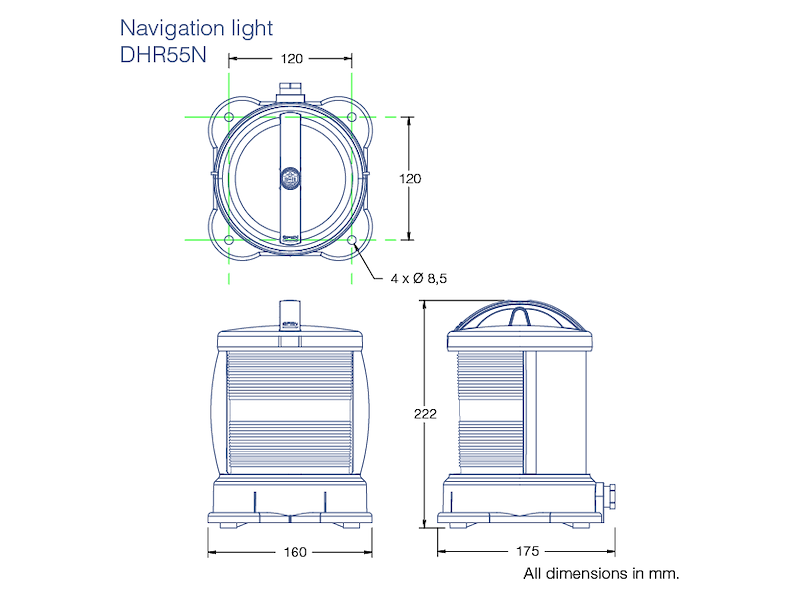 DHR S 55 FANALI DI NAVIGAZIONE