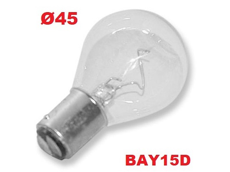 LAMPADINA BAY15D A BULBO TONDO MAXY