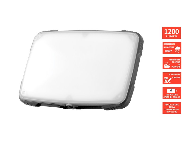 PANNELLO LED PORTATILE RICARICABILE IP67