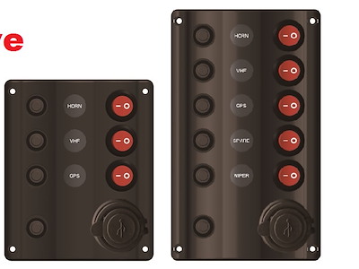 PANNELLI DI COMANDO WAVE DESIGN + USB