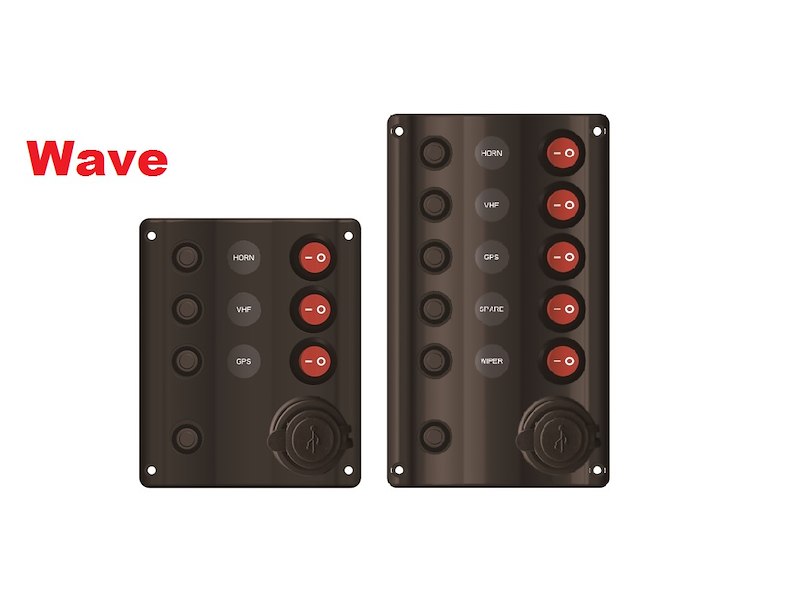 PANNELLI DI COMANDO WAVE DESIGN + USB