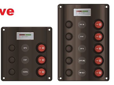 PANNELLI DI COMANDO WAVE DESIGN + VOLTMETRO