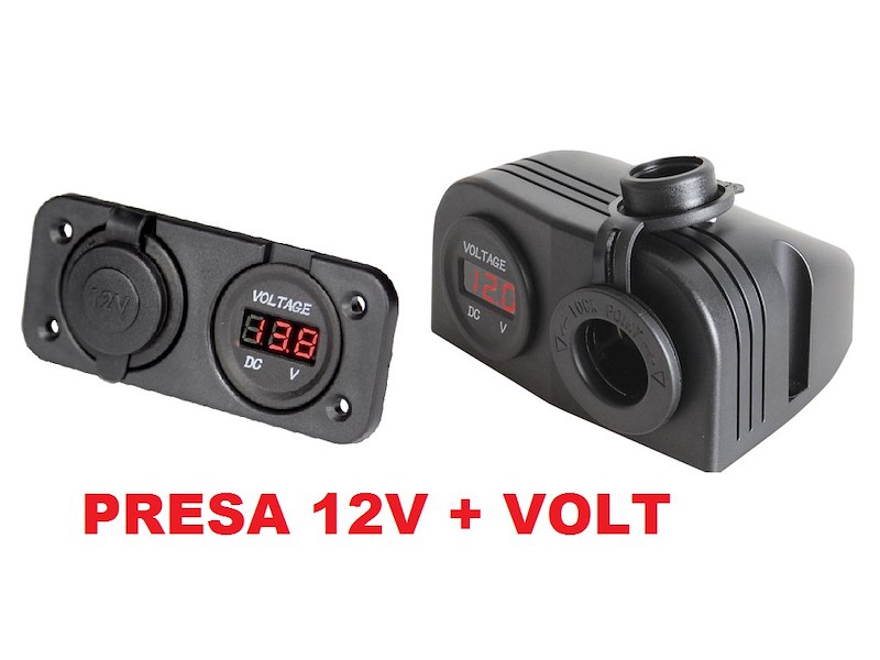 PRESA ACCENDISIGARI + VOLTMETRO