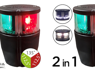 FANALI TRICOLORE NAVIPRO LED CON BASE
